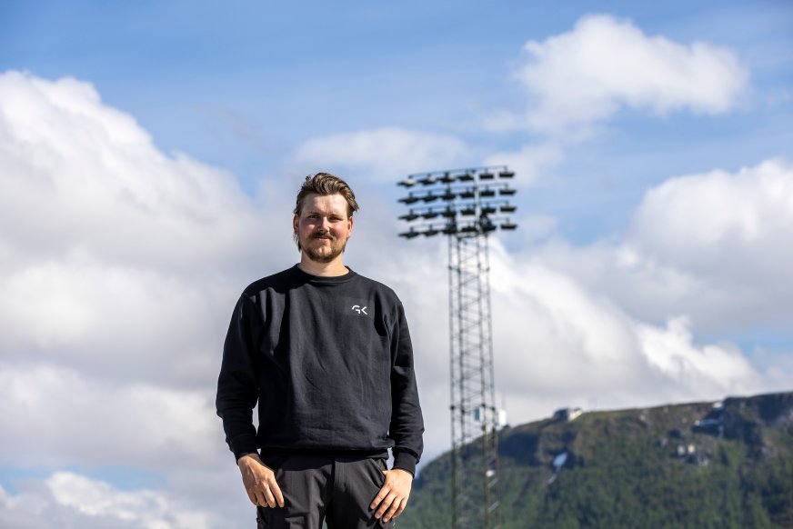 Serviceelektriker i GK, Vegard Pettersen. Foto: GK