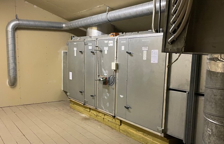 Ventilasjonssystemer på Eidene senter