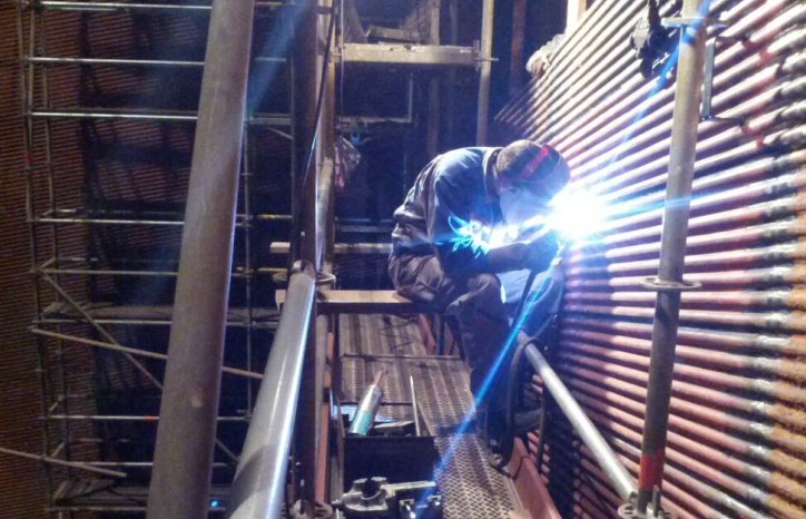 Her jobber Alen på et varmekraftverk i Slovenia