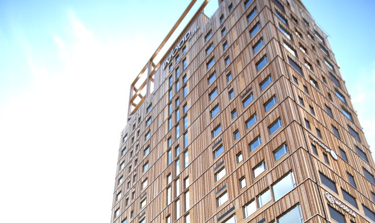 Mjøstårnet i Brumunddal, verdens høyeste trebygg, har tekniske installasjoner fra GK