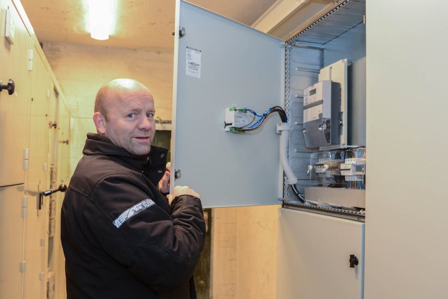 Hovedtavler ved ladeanlegg på Tveita