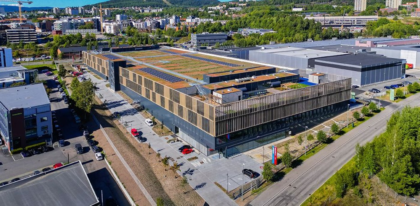 Det nye hovedkontoret til Motek og Ahlsell Norge. Foto: Aspelin Ramm/Geir Anders Rybakken Ørslien