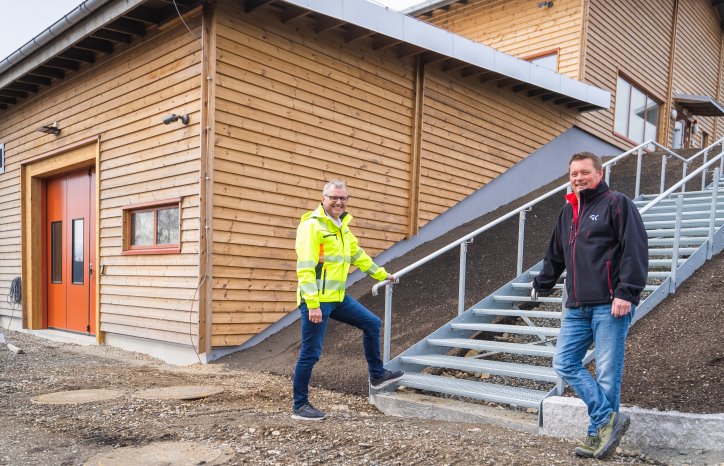 Anders Storødegård inneklima i GK og Roy Åge Nesset, rør i GK, begge prosjektledere på Lillehammer kontoret. 