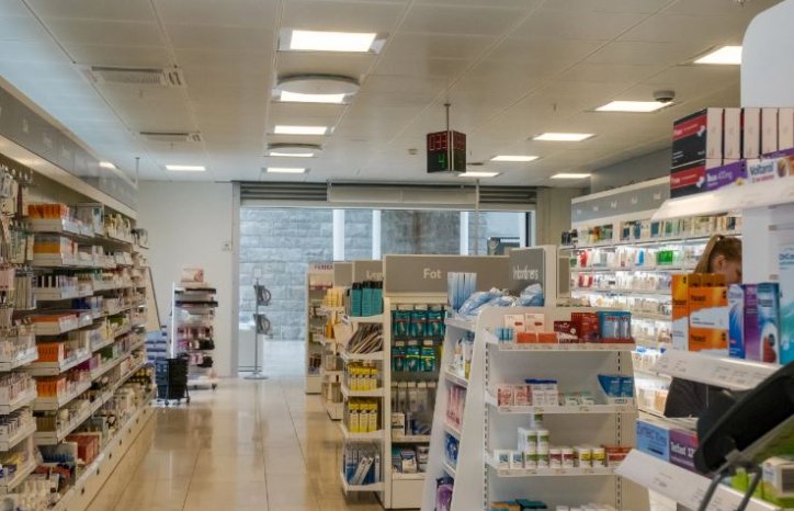 Nye lokaler til sykehusapoteket. Foto: Arkitekturfotograf Tove Lauluten