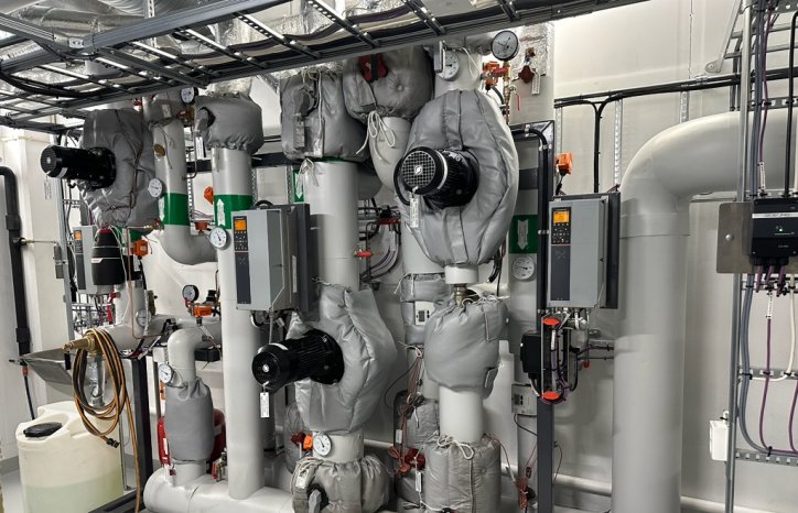 Tekniske rom ved Universitetet i Bergen. Foto: UiB