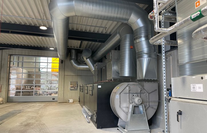 Avtrekksaggregat på Volda og Ørsta Reinhaldsverk (VØR)