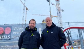 Håvard Pallin Grønning, prosjektutvikler i entreprise og Leif Øie, divisjonsdirektør i entreprise.