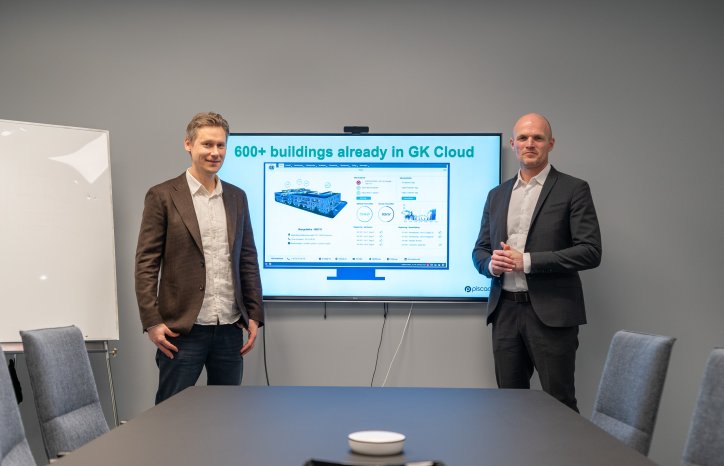 Kyrre Isaksen, adm. dir. i Piscada og Rune Hardersen, adm.dir i GK Norge.
