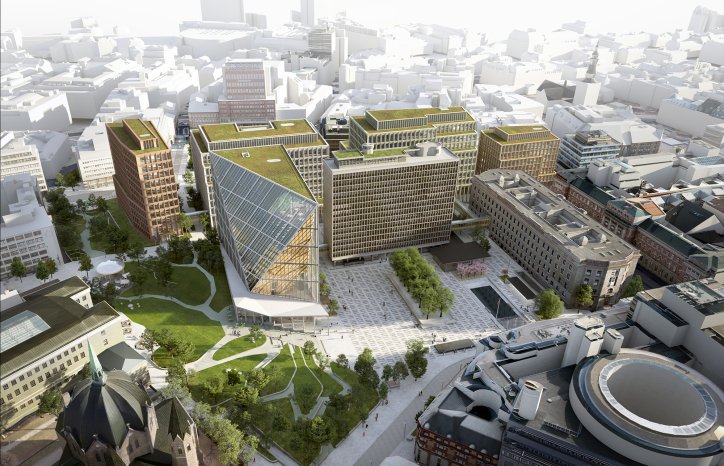 Illustrasjonsbilde - nye regjeringskvartalet (Statsbygg)