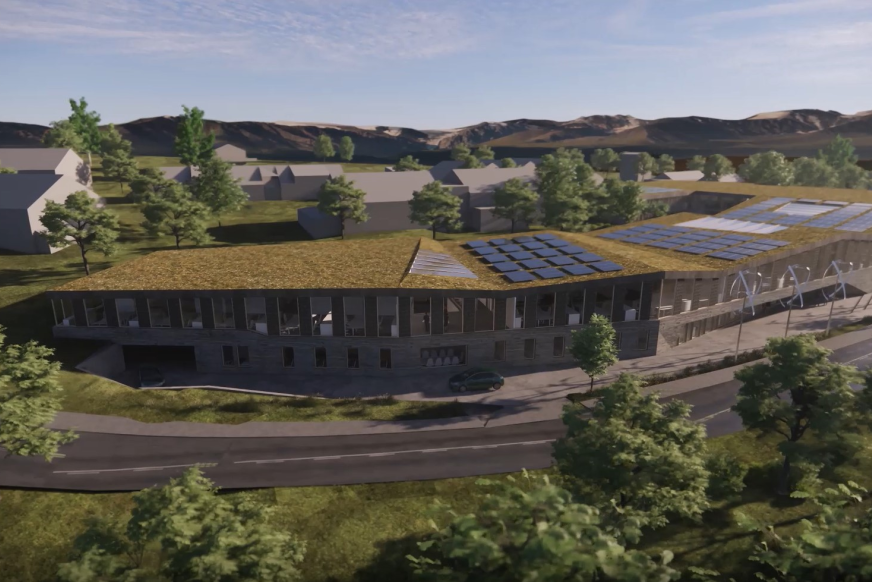 Gneiskvartalet. Illustrasjon: Dyrvik Arktitekter